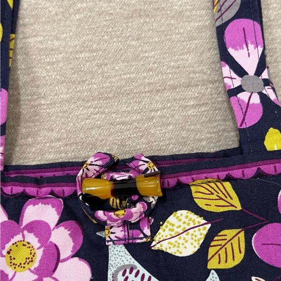 Vera Bradley Purple Flower Shoulder Bag - Picture 4 of 8